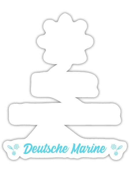 Guardian Of The Waters German Navy - Sticker - white matte - Front