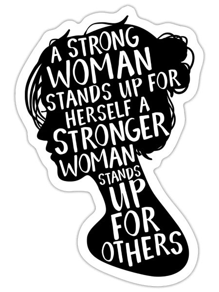 Feminist Empowert Rights Social Justice March - Sticker - white matte - Front
