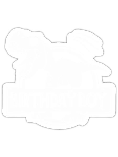 BIRTHDAY BOY - Sticker - white matte - Front