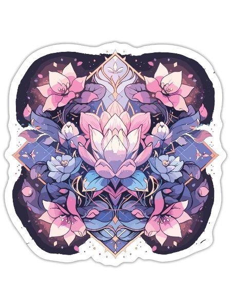 Meditation - Sticker - white matte - Front
