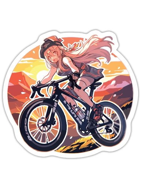 Gravel Bike Gravel Bikes Gravel Girls - Sticker - blanc mat - Devant
