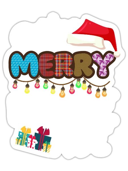 One Merry Nurses Aide Christmas T Shirt - Sticker - white matte - Front
