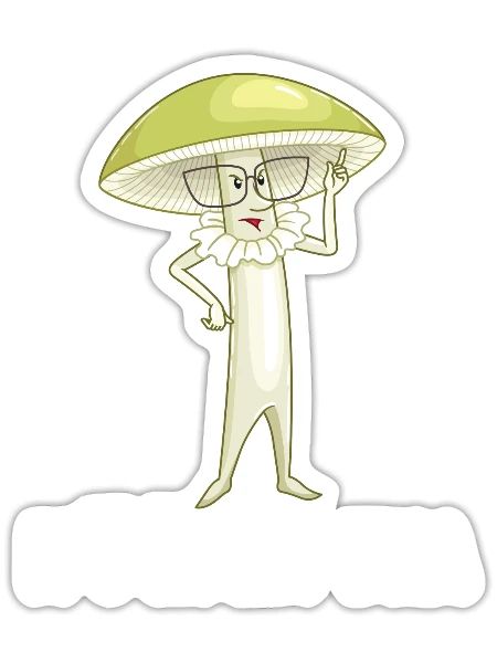 Mycology Mushroom Hunting Pick Mushrooms It s In - Sticker - white matte - Front