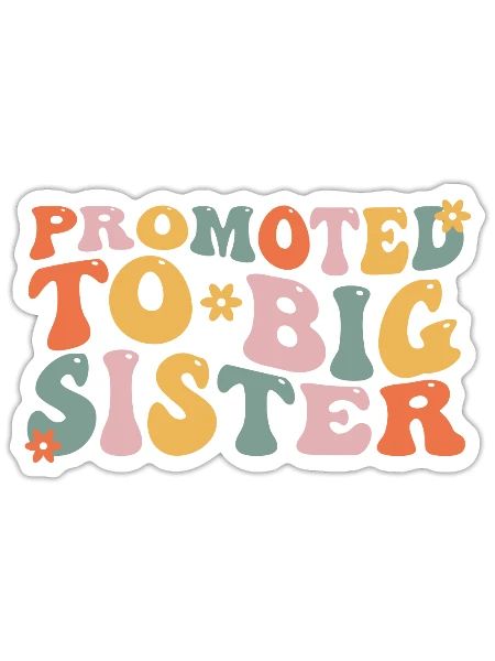 Big Sister Toddler Girl - Sticker - white matte - Front