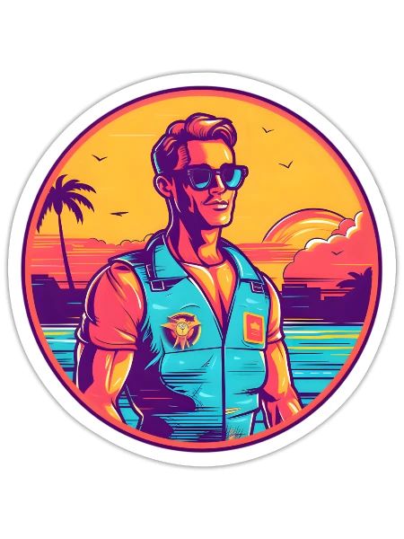 Lifeguard Lifeguard - Sticker - white matte - Front