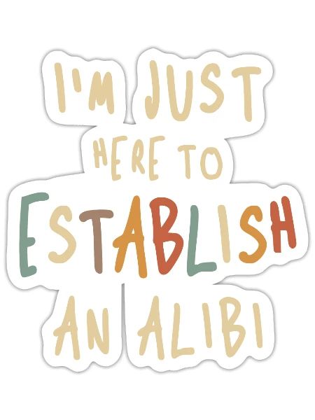 07 establish - Sticker - white matte - Front
