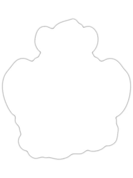 Guinea Pig Cavy I Love Mom - Sticker - white matte - Front