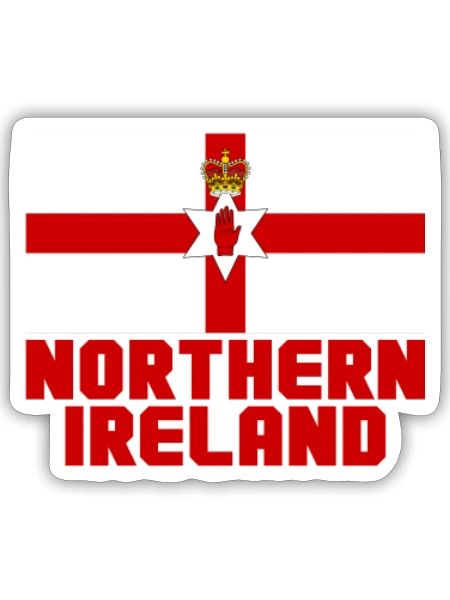 Northern Ireland - Sticker - white matte - Front
