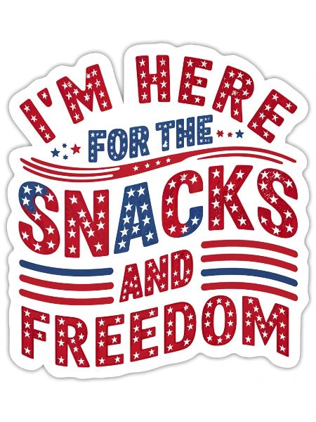 Fourth Of July Themed - Sticker - white matte - Front