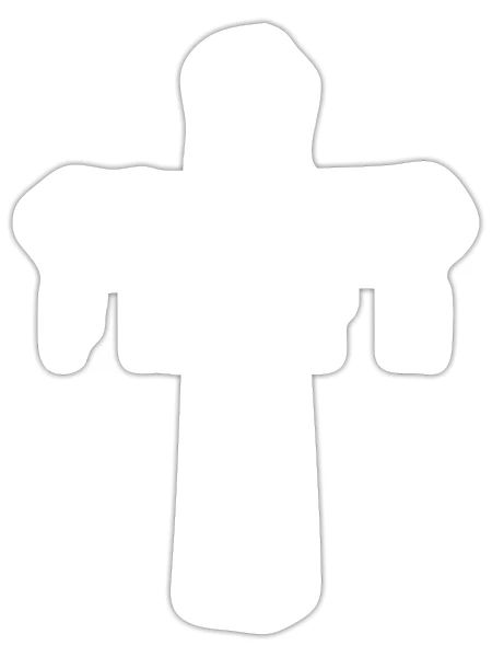 Christian Cross Religious - Sticker - white matte - Front