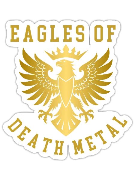 Crowned Golden Eagle - Sticker - white matte - Front