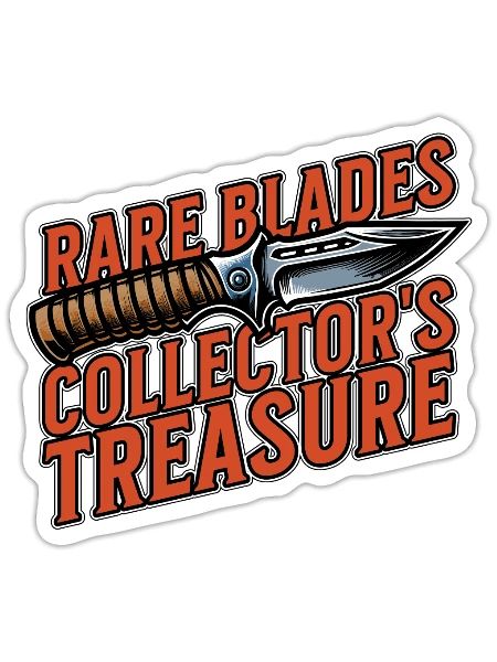 Blade Forging Rare Blades Collector's Metal Artist - Sticker - white matte - Front