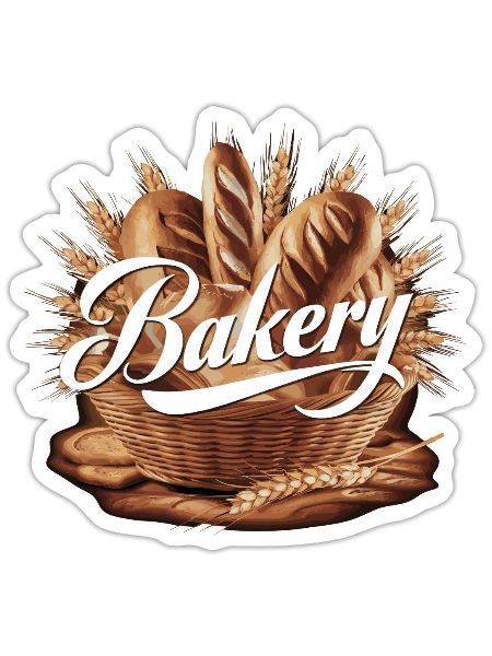 Baker Bakery - Sticker - white matte - Front