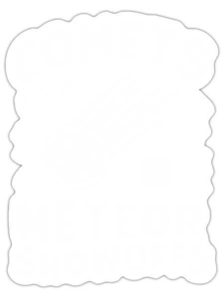 Stargazing Adventures Under the Meteor Shower - Sticker - white matte - Front