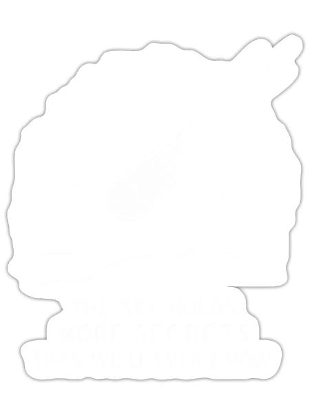 Stargazing Adventures Under the Meteor Shower - Sticker - white matte - Front