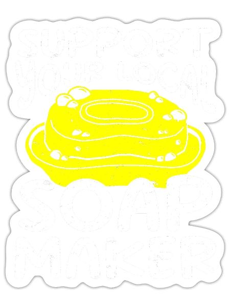 Soap Making Soap Maker - Sticker - white matte - Front