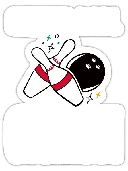 Gutter Ball Guru 4 - Sticker - white matte - Front