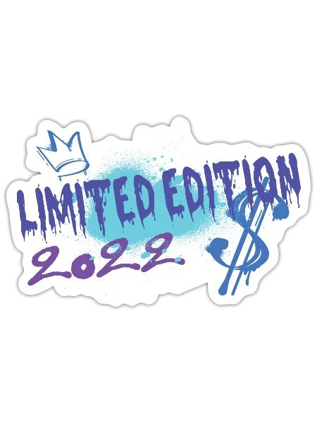 Limited Edition 2022 Birthday 2022 Born - Sticker - white matte - Front