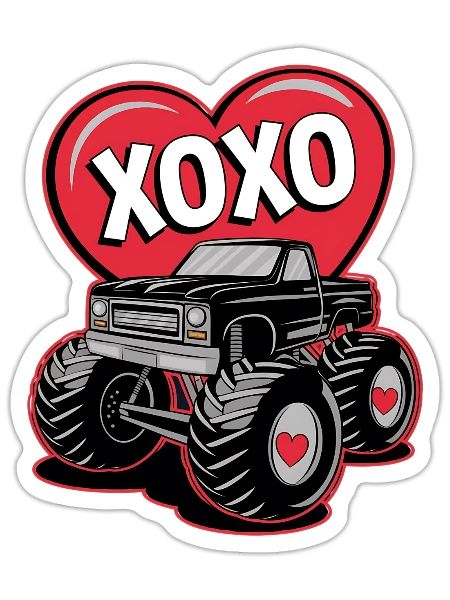 toddler boys valentine - Sticker - white matte - Front
