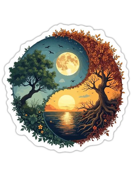 Meditating Yoga Lover Yoga Meditation - Sticker - white matte - Front