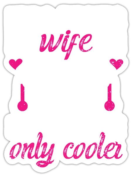 HVAC Tech Wife - Funny HVAC Technician Wife - Sticker - white matte - Front