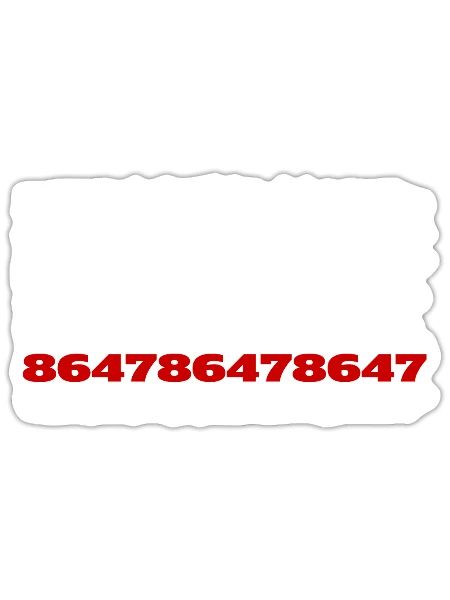 86 47 American Flag 8647 Subtle Anti Trump - Sticker - white matte - Front