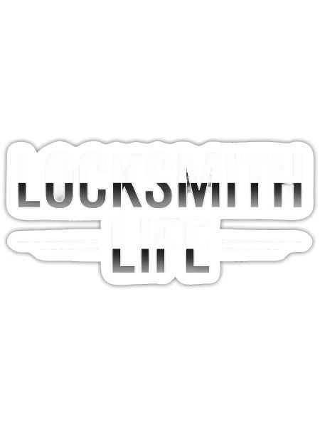 Locksmith Life - Sticker - white matte - Front