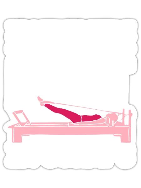 Pilates I'm Just Here For Feet In Straps - Sticker - white matte - Front