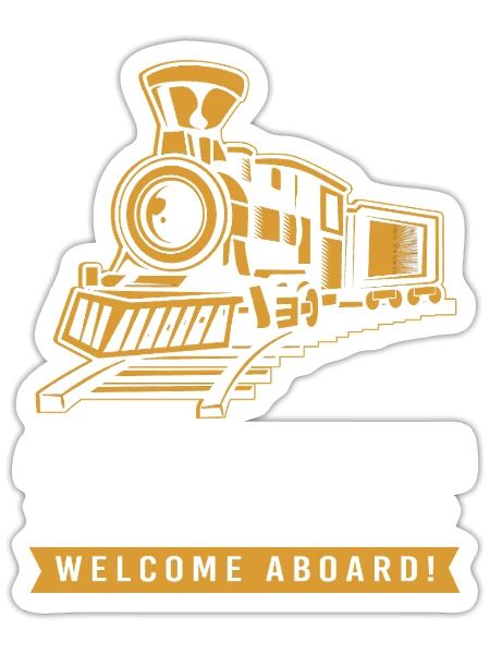 Train Driver Train Conductor - Sticker - white matte - Front