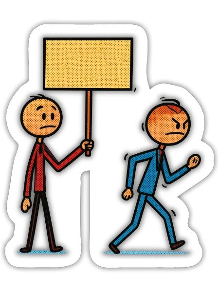 Sign Holders Clash - Sticker - white matte - Front