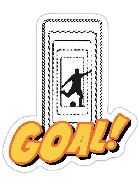 goal - Sticker - white matte - Front