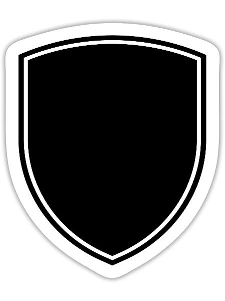 Crest with border - Sticker - white matte - Front