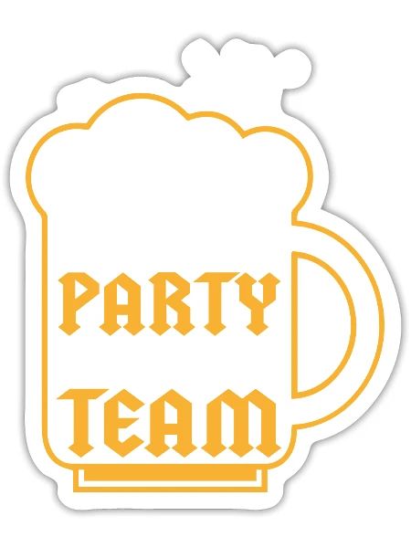 Bachelor Drinking Team - Sticker - white matte - Front