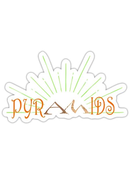 pyramids - Sticker - white matte - Front