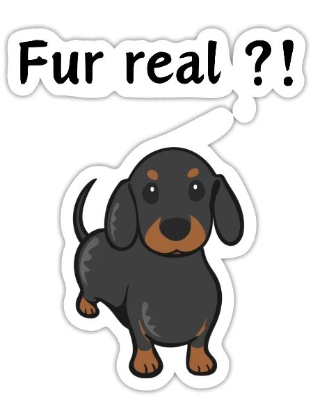 Fur Real - Sticker - white matte - Front
