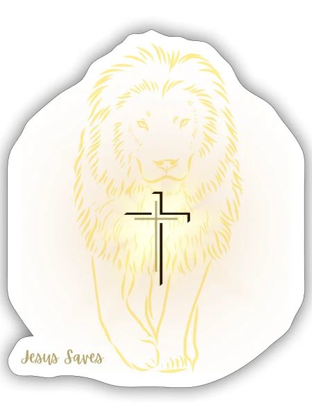 Jesus Saves - Sticker - white matte - Front