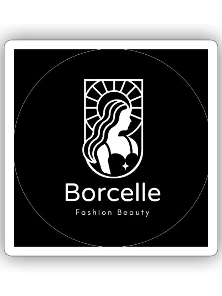 Borcellle Sun Goddess Logo - Sticker - white matte - Front