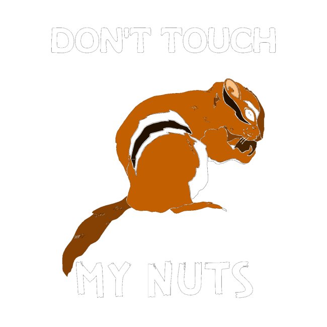 Don't Touch My Nuts Funny Squirrel Sarcasm Quotes
