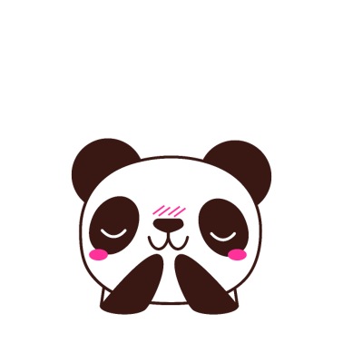 Cute Panda Cartoon' Sticker | Spreadshirt
