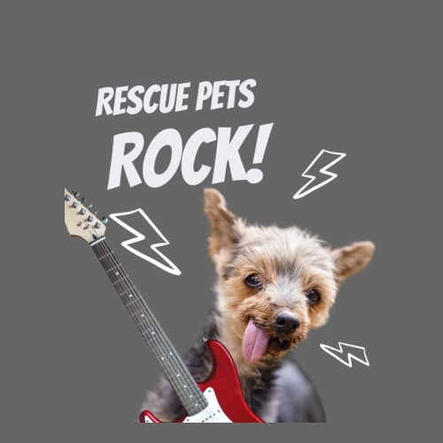 Rescue Pets Rock Dog Sticker - Sticker