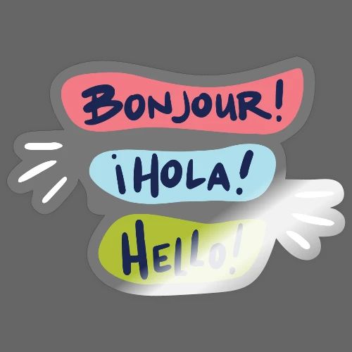 bonjour hola hello
