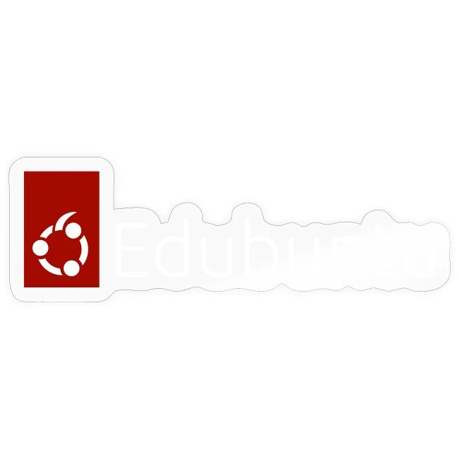 Edubuntu Logo 2023 - White