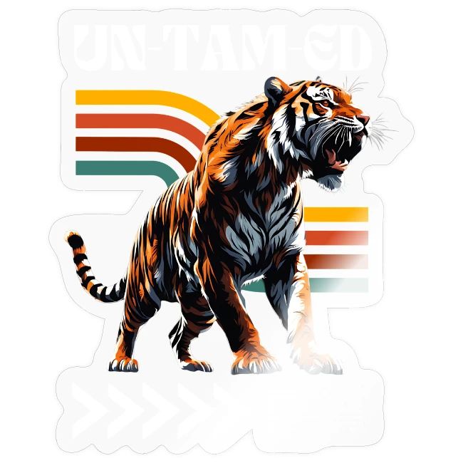 Unleash Your Wild Side: Fierce Tiger Print Design