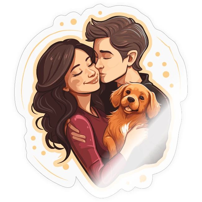Couple with Dog