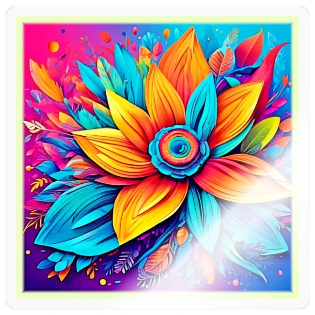 Vibrant Floral Artwork