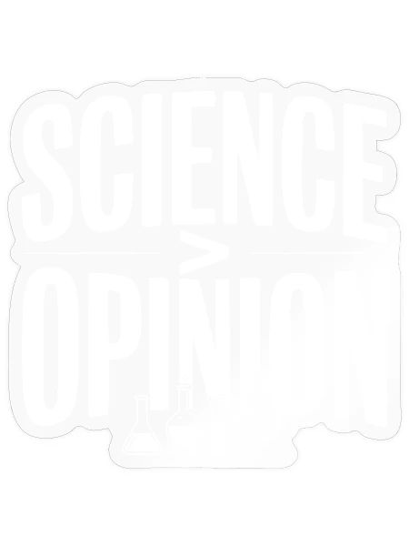 Science > Opinion - Sticker - transparent glossy - Front