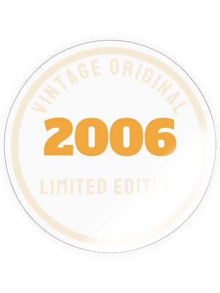 Vintage 2006 Original Limited Edition 20th Bday - Sticker - transparent glossy - Front