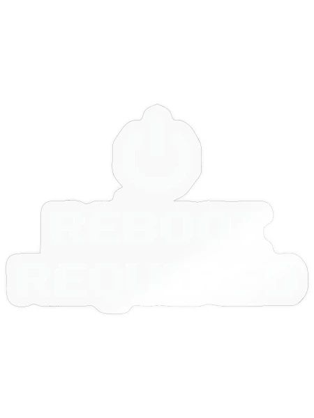 REBOOT REQUIRED System message Restart required - Sticker - transparent glossy - Front