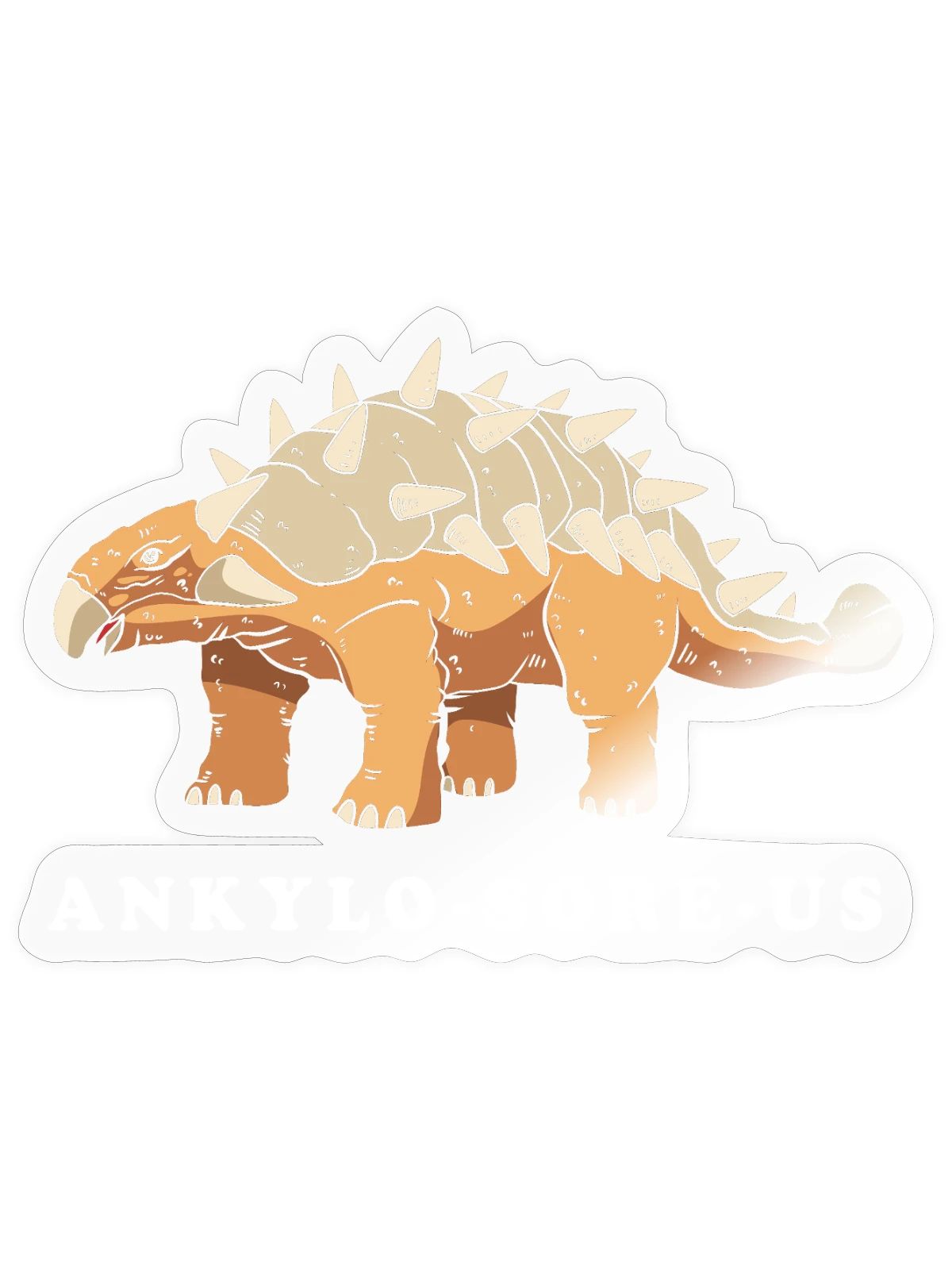 Ankylosaurus Dinosaur Prehistoric - Sticker - transparent glossy - Front