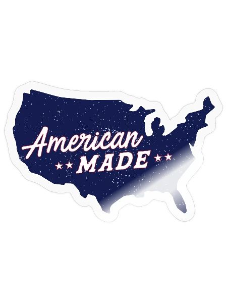 American Made - Sticker - transparent glossy - Front